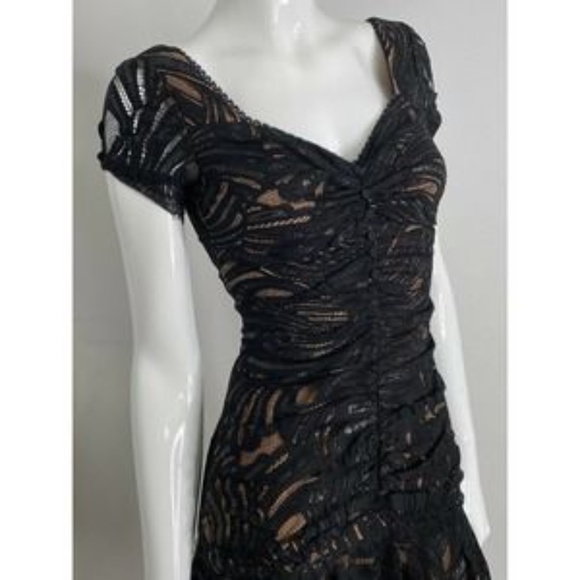 Jonathan Simkhai Black Lace Short Sleeve Dress - Picture 5 of 10
